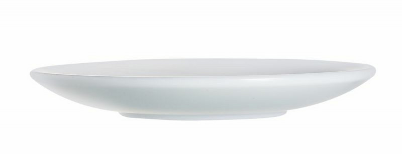 Sous-tasse à déjeuner rond blanc verre opal Ø 15,3 cm Restaurant Arcoroc
