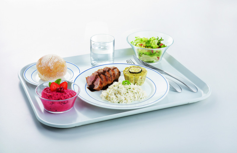 Assiette plate rond blanc verre opal Ø 23,5 cm Restaurant Filet Bleu Arcoroc