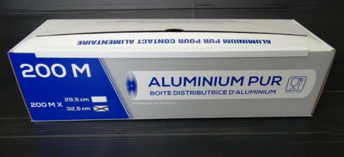 Aluminium en boîte distributrice 200x0,33 m