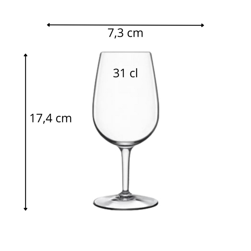 Verre à pied verre cristallin 31 cl Doc Luigi Bormioli