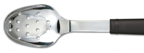 Cuillère de service ajourée noir inox 28 cm Stop Glisse Deglon