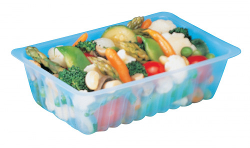 Barquette charcutière rectangulaire transparent 13,8x9x4,6 cm 34,5 cl Alphaform (250 pièces)