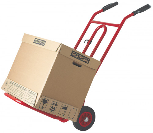 Diable avec bavette repliable acier 64x73,7x116,6 cm 250 kg plate_length Fimm