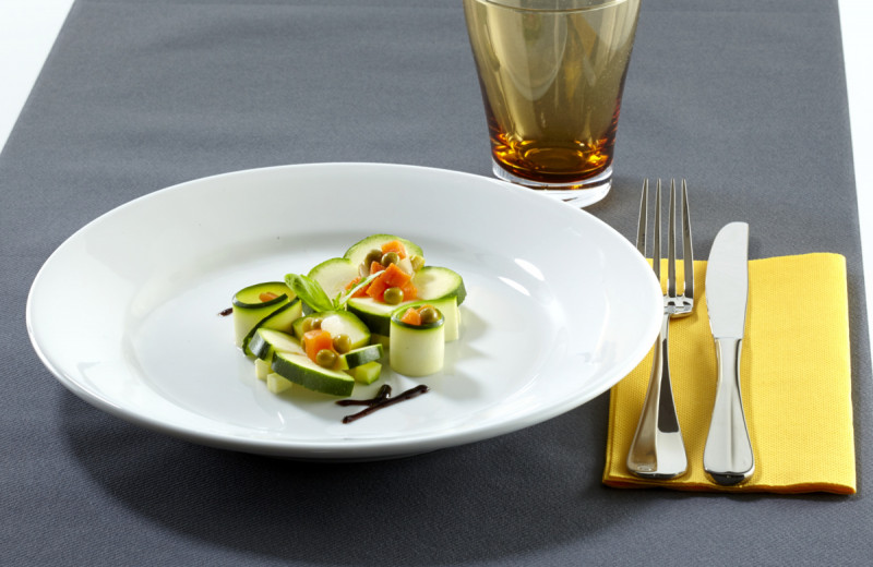 Assiette plate rond blanc porcelaine Ø 24 cm K Pro.mundi