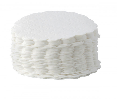 Sous verre rond blanc Ø 9 cm (1000 pièces)