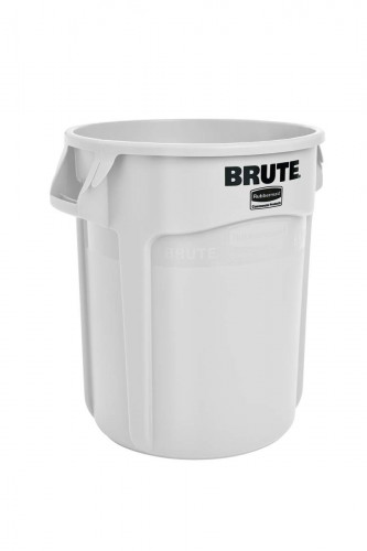 Conteneur plastique blanc Ø 49,5 cm 58,1 cm 76 L Sans couvercle Brute Rubbermaid