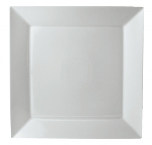 Assiette plate carré blanc porcelaine 13x13 cm Classic Square Pro.mundi