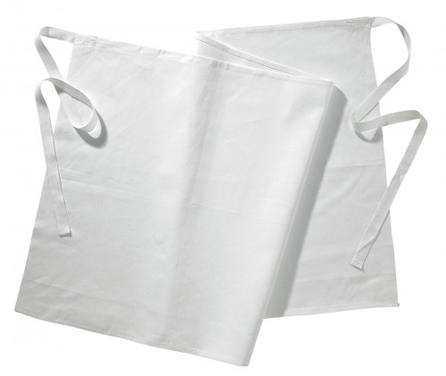 Tablier 1/2 chef blanc Taille unique