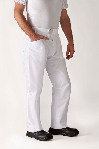 Pantalon de cuisine blanc T6 Arenal Robur