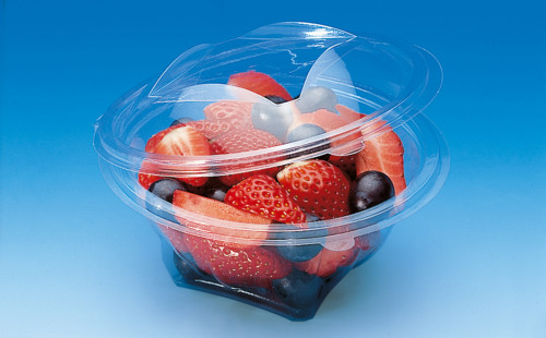 Boîte rond transparent Ø 17,5 cm 9,5 cm 75 cl Sekipack Alphaform (50 pièces)