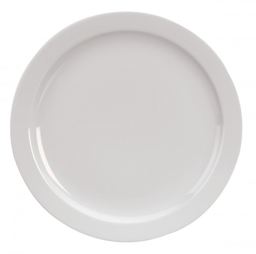 Assiette plate rond blanc porcelaine Ø 24 cm Venus