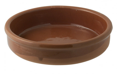 Assiette catalane rond brun terre cuite Ø 14 cm Catalane Pro.mundi