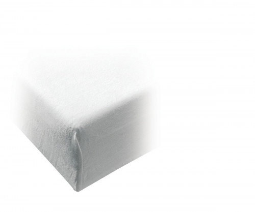 Protège matelas molleton blanc 190x90 cm 210 g/m² coton Courlis