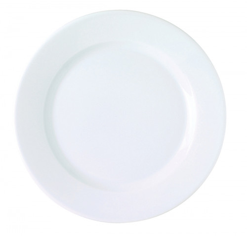 Assiette plate rond blanc porcelaine Ø 21 cm K Pro.mundi