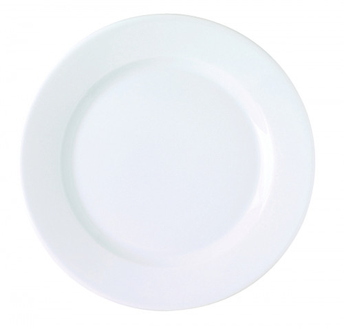 Assiette plate rond blanc porcelaine Ø 14 cm K Pro.mundi