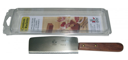 Couteau à raclette 24 cm inox traité crantée L.tellier