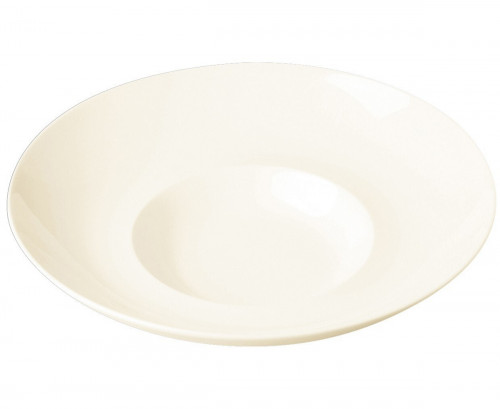 Assiette creuse gourmet rond ivoire porcelaine vitrifiée Ø 26 cm Fine Dine Rak