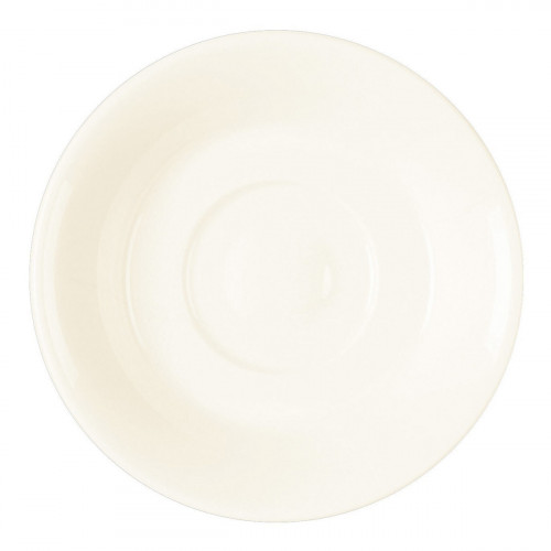 Sous-tasse à expresso rond ivoire porcelaine vitrifiée Ø 13 cm Fine Dine Rak