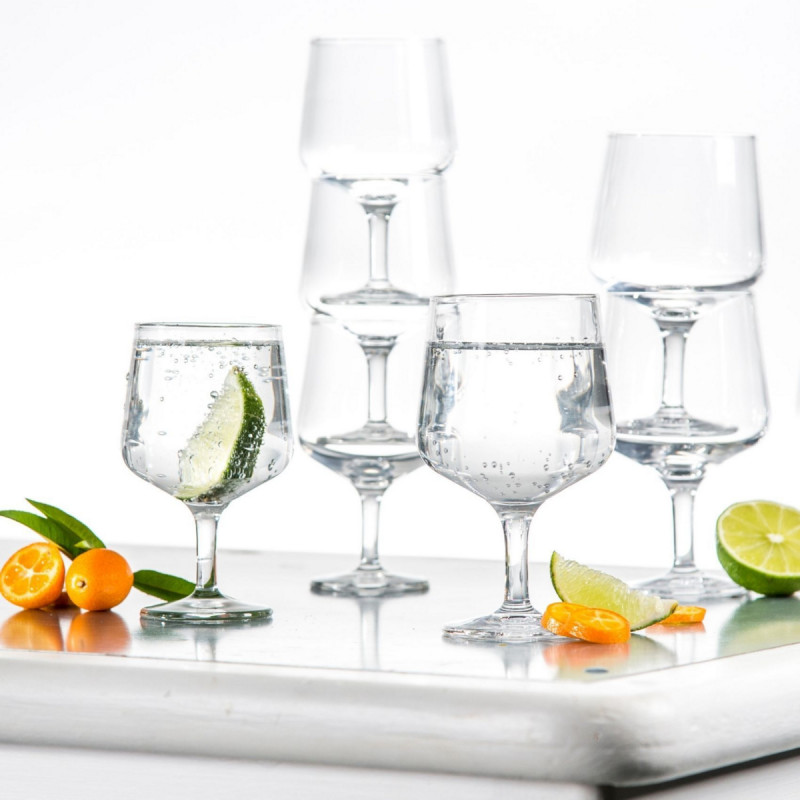 Verre à pied verre trempé 22 cl Colosseo Bormioli Rocco
