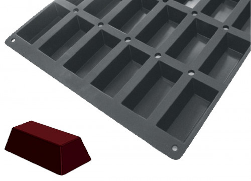 Plaque 20 mini cakes silicone GN 1/1 53x32,5x3 cm Moulflex Pro De Buyer