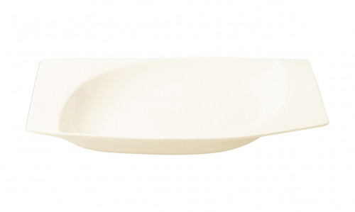 Plat rectangulaire ivoire porcelaine vitrifiée 20x12,8 cm Mazza Rak