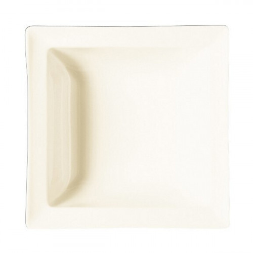 Bol carré ivoire porcelaine vitrifiée 16 cm Classic Gourmet Rak