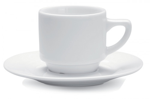 Tasse à expresso rond blanc porcelaine 9 cl Ø 6 cm Cafett Pro.mundi