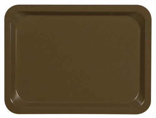 Plateau stratifié GN1/1 bois compresse marron 53x32,5 cm Stratifie Platex