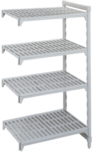 Rayonnage additionnel acier 104 cm x 170 cm 720 kg 4 étagères Camshelving Cambro