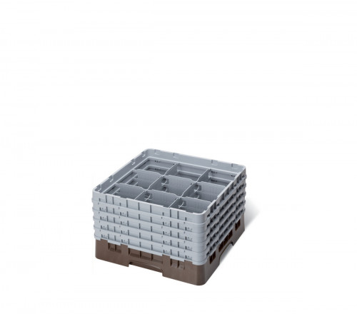 Casier de lavage 9 compartiments 50x50x26,7 cm 14,8 cm 21,6 cm Camrack Cambro