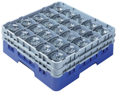 Casier de lavage 25 compartiments 50x50x14,3 cm 8,7 cm 9 cm Camrack Cambro
