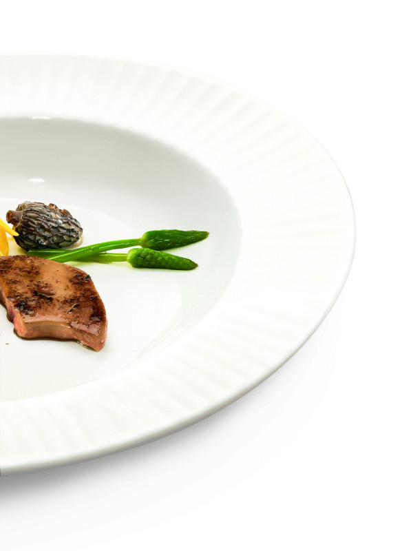 Assiette plate rond ivoire porcelaine vitrifiée Ø 27,1 cm Metropolis Rak