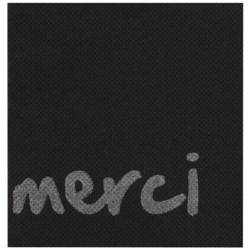 Serviette noir ouate de cellulose 20x20 cm Celi Ouate Manufacture De L'ephemere (50 pièces)