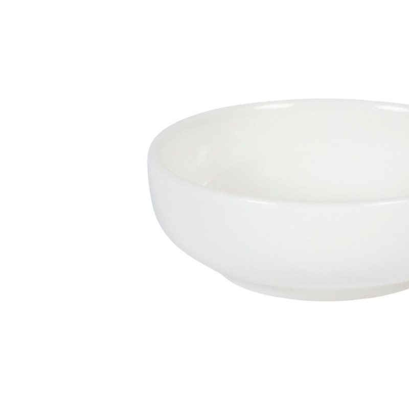 Mise en bouche rond blanc porcelaine Ø 8 cm Playtime Pro.mundi
