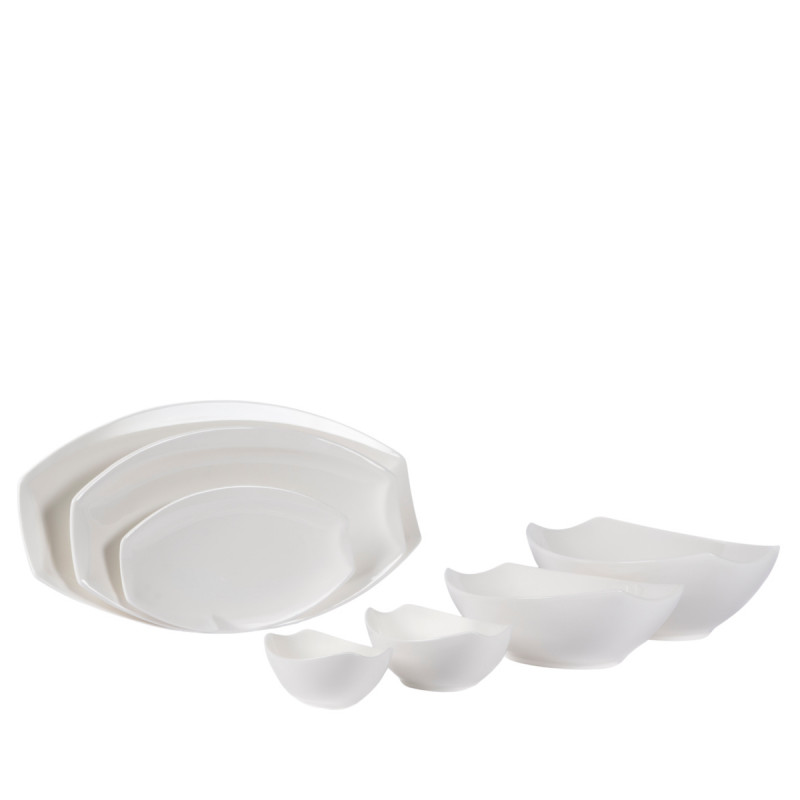 Coupelle ovale blanc porcelaine 13,4 cm Matcha Pro.mundi
