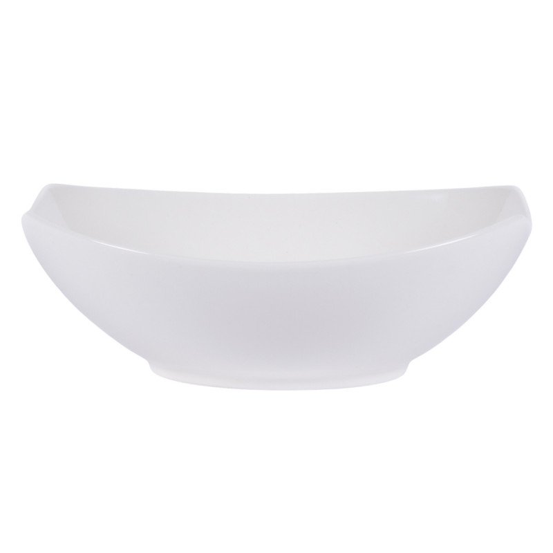 Saladier ovale blanc porcelaine 26 cm Matcha Pro.mundi