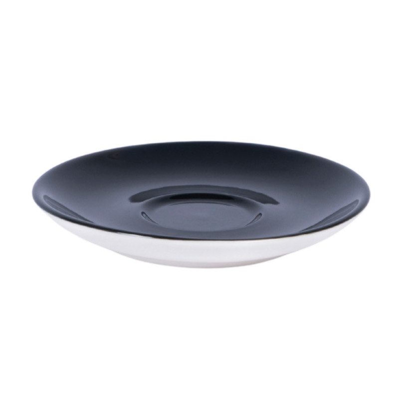 Sous-tasse à expresso rond noir porcelaine Ø 12 cm Emotions Pro.mundi
