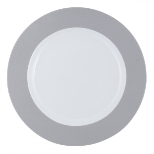 Assiette plate rond gris porcelaine Ø 26 cm Roma Color Pro.mundi