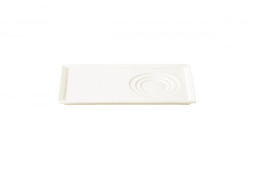 Sous tasse rectangulaire ivoire porcelaine vitrifiée 24 cm Allspice Rak