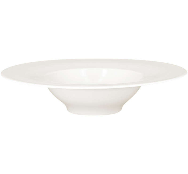 Assiette creuse rond ivoire porcelaine vitrifiée White Gold Rak