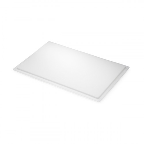 Couvercle pour bac à pâtons rectangulaire blanc plastique 60x40x2,5 cm Gilac