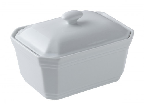 Terrine rectangulaire blanc porcelaine 11x8 cm Bistronome Pro.mundi
