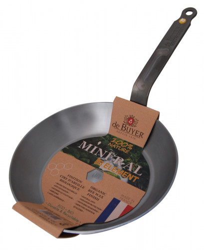 Poêle rond acier Ø 20 cm 3,3 cm Mineral B De Buyer