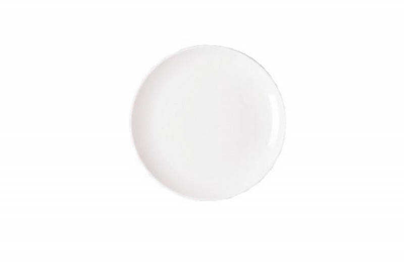 Assiette coupe plate rond ivoire porcelaine vitrifiée Ø 15 cm Nano Rak