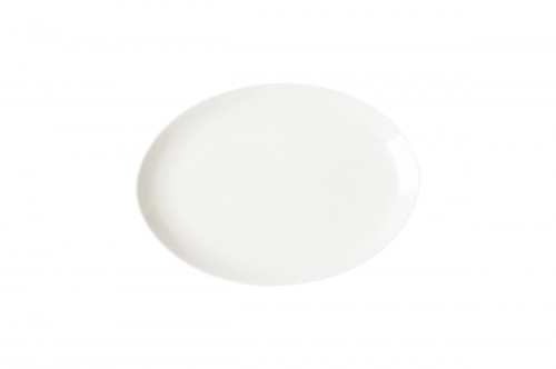 Plat ovale ivoire porcelaine vitrifiée 26x19 cm Nano Rak