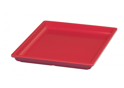Bac rectangulaire rouge mélamine 32,5 cm Vestah Platex