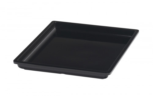 Bac rectangulaire noir mélamine 32,5 cm Vestah Platex