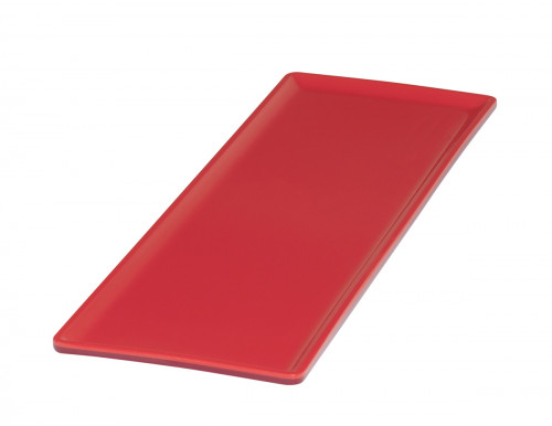 Plat GN2/4 rouge mélamine 53 cm Vestah Platex