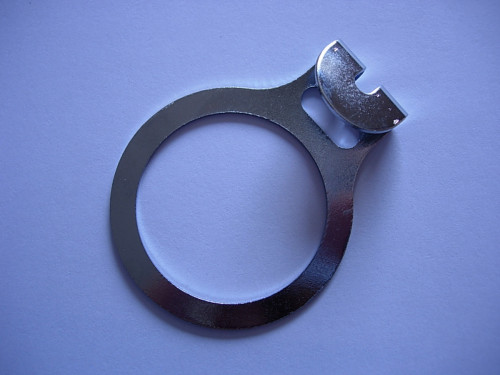 Anneau antivol noir Ø 3,5 cm 6 cm