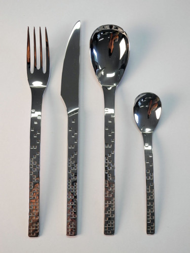 Cuillère à dessert inox 18/10 19 cm Pixelle 3d Couzon